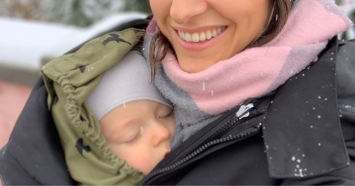 Babywearing in inverno